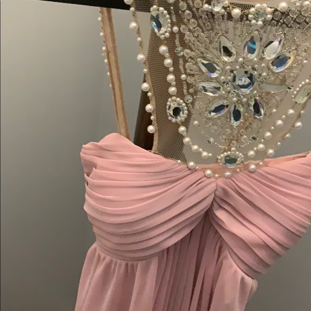 Pink maxi Adrianna Papell dress